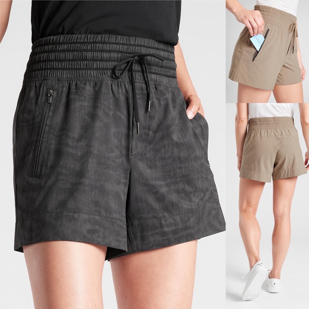 Athleta Camden Shorts in Natural tan, size 10 NWOT